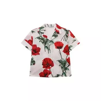 Хлопковая блузка Dolce & Gabbana