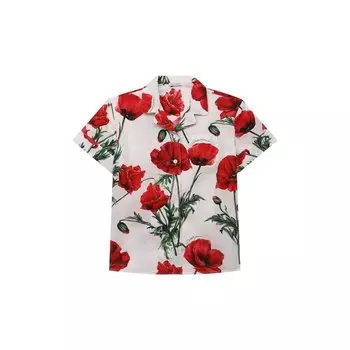 Хлопковая блузка Dolce & Gabbana