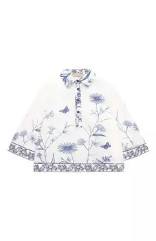Хлопковая блузка Elie Saab junior