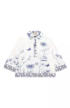 Хлопковая блузка Elie Saab junior