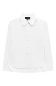 Хлопковая блузка Emporio Armani