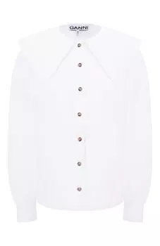 Хлопковая блузка Ganni
