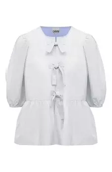 Хлопковая блузка Ganni