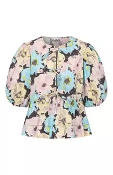 Хлопковая блузка Ganni