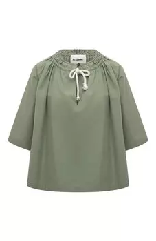 Хлопковая блузка Jil Sander