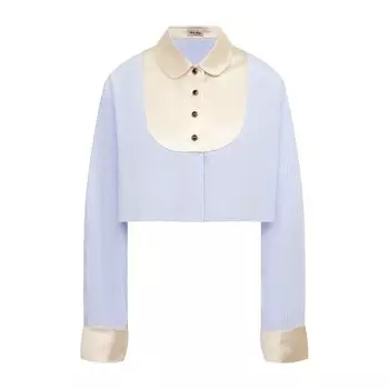 Хлопковая блузка Miu Miu