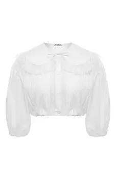 Хлопковая блузка Miu Miu