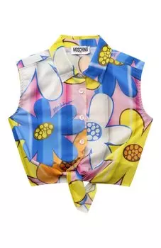 Хлопковая блузка Moschino