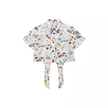 Хлопковая блузка MSGM kids
