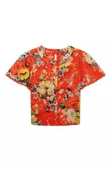 Хлопковая блузка Zimmermann