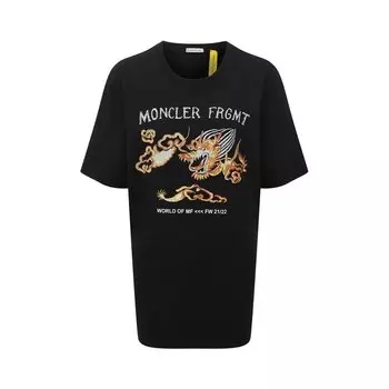 Хлопковая футболка 7 Moncler Frgmt Hiroshi Fujiwara Moncler Genius