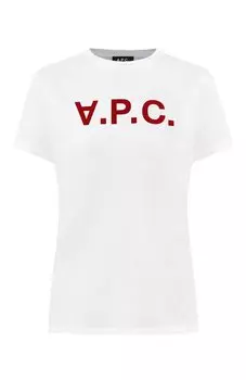 Хлопковая футболка A.P.C.