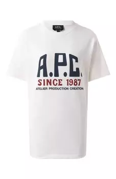 Хлопковая футболка A.P.C.