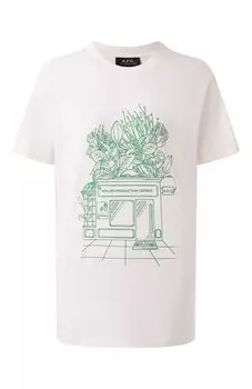 Хлопковая футболка A.P.C.