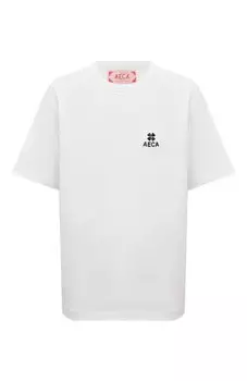 Хлопковая футболка Aecawhite