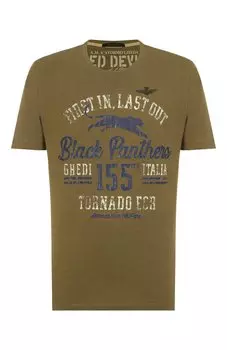 Хлопковая футболка Aeronautica Militare