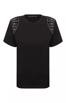 Хлопковая футболка Alberta Ferretti