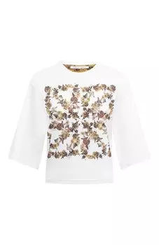 Хлопковая футболка Alberta Ferretti