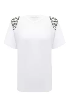 Хлопковая футболка Alberta Ferretti