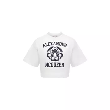 Хлопковая футболка Alexander McQueen