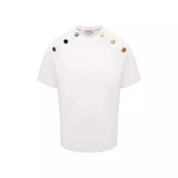 Хлопковая футболка Alexander McQueen