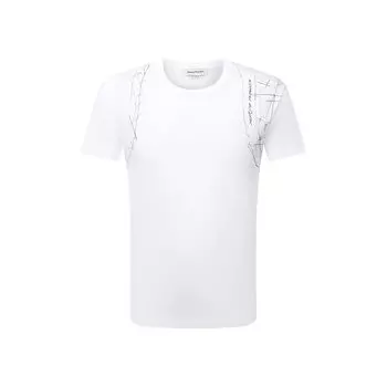 Хлопковая футболка Alexander McQueen