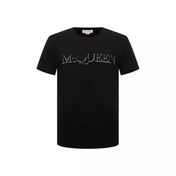 Хлопковая футболка Alexander McQueen