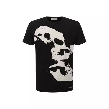 Хлопковая футболка Alexander McQueen