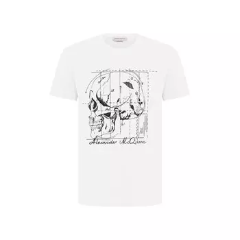 Хлопковая футболка Alexander McQueen