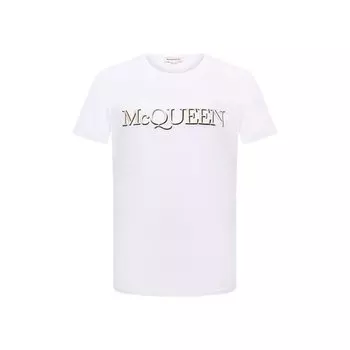 Хлопковая футболка Alexander McQueen