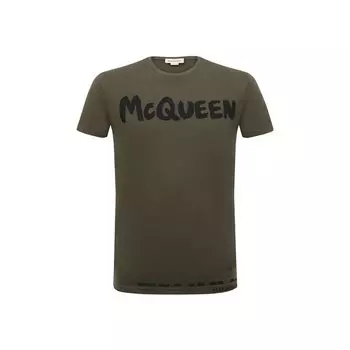 Хлопковая футболка Alexander McQueen