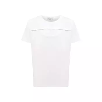 Хлопковая футболка Alexander McQueen