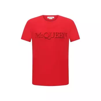 Хлопковая футболка Alexander McQueen