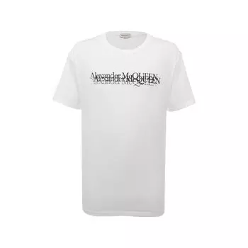 Хлопковая футболка Alexander McQueen