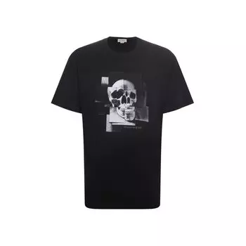 Хлопковая футболка Alexander McQueen