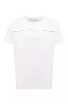 Хлопковая футболка Alexander McQueen