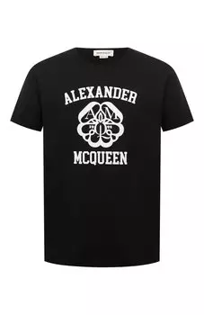 Хлопковая футболка Alexander McQueen