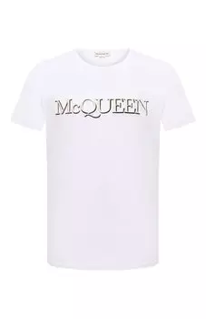 Хлопковая футболка Alexander McQueen