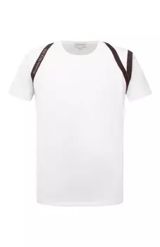 Хлопковая футболка Alexander McQueen