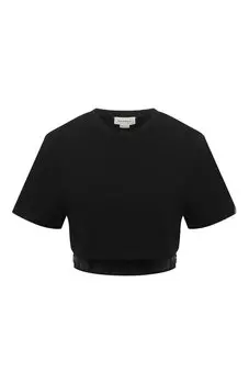 Хлопковая футболка Alexander McQueen