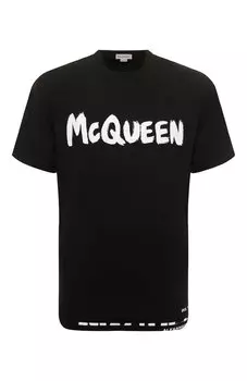 Хлопковая футболка Alexander McQueen