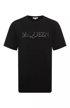 Хлопковая футболка Alexander McQueen