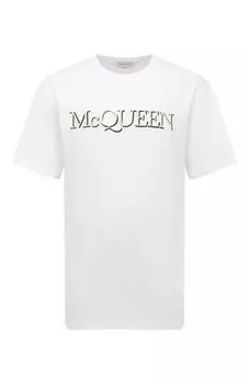Хлопковая футболка Alexander McQueen