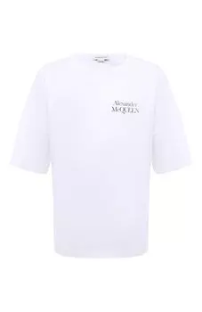 Хлопковая футболка Alexander McQueen