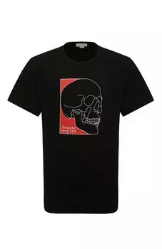 Хлопковая футболка Alexander McQueen