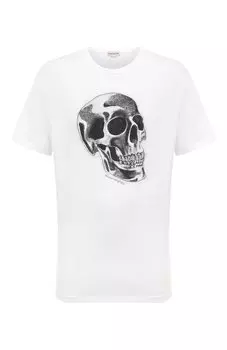 Хлопковая футболка Alexander McQueen