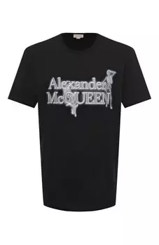 Хлопковая футболка Alexander McQueen