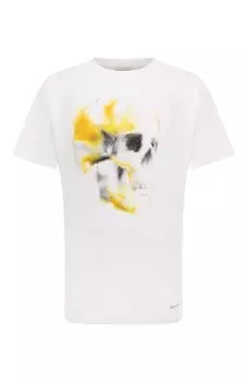 Хлопковая футболка Alexander McQueen