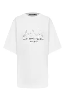 Хлопковая футболка Alexander Wang