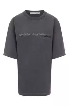Хлопковая футболка Alexander Wang